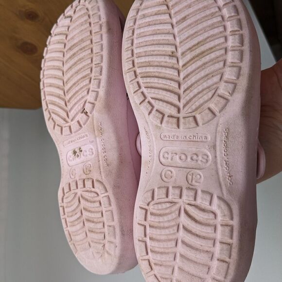 CROCS Shayna Mary Jane girl pastel pink size 12 @s1 - Picture 6 of 6